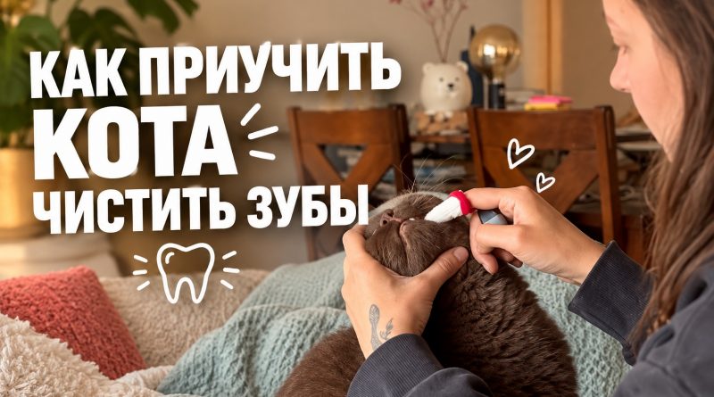 как приучить кота чистить зубы